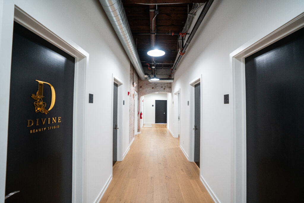 corridor in Silk Screen Studios