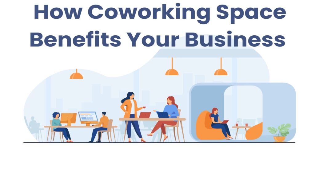 Employees working in a modern coworking space